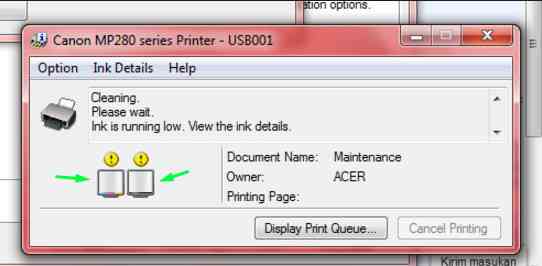 cara mengisi tinta warna printer canon ip2770