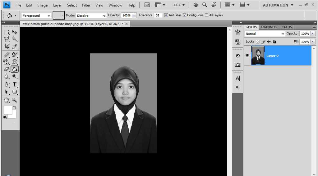 Cara Membuat Foto Menjadi Hitam Putih di photoshop