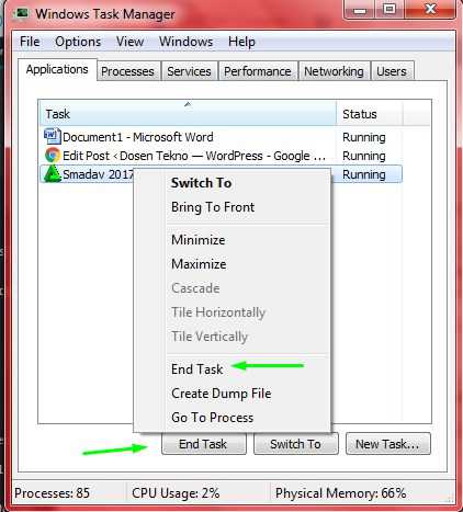 cara mematikan antivirus sementara