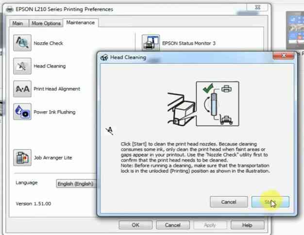 epson t60 head cleaning software download