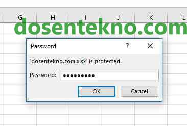 cara mengunci file excel dengan password 7