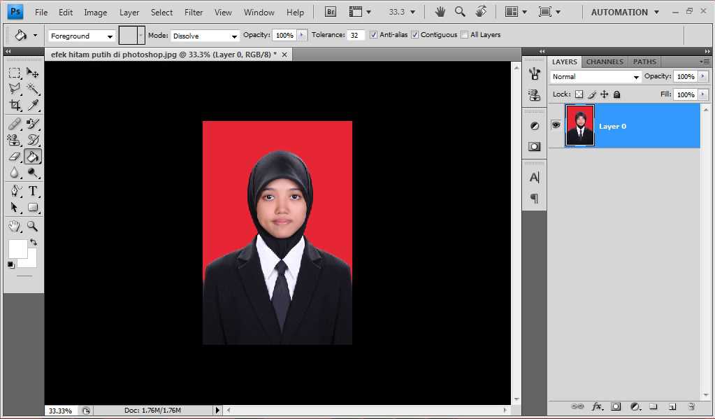 Cara Membuat Foto Hitam  Putih  Di Photoshop