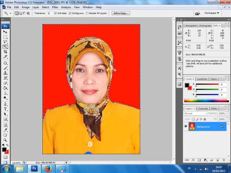 cara membuat background di photoshop