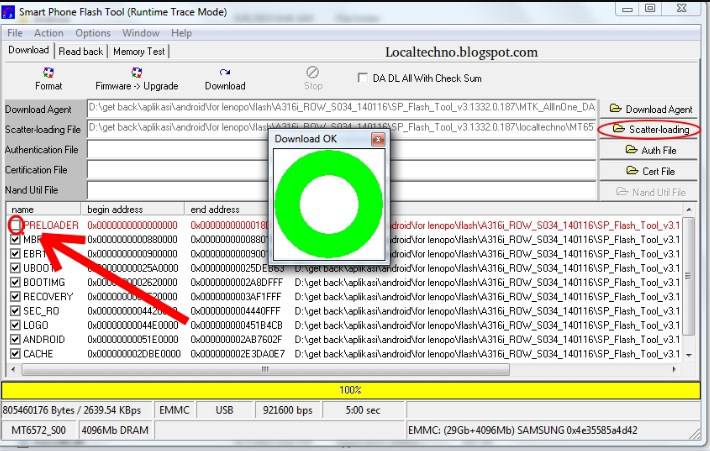 Cara Flash Advan E1C 3G ram 512